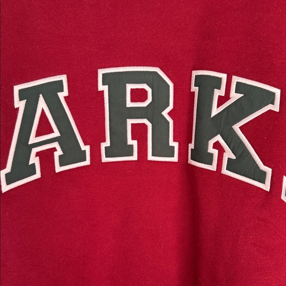 Parke NWOT Burgundy/Green Crewneck Sweatshirt s - Picture 2 of 9